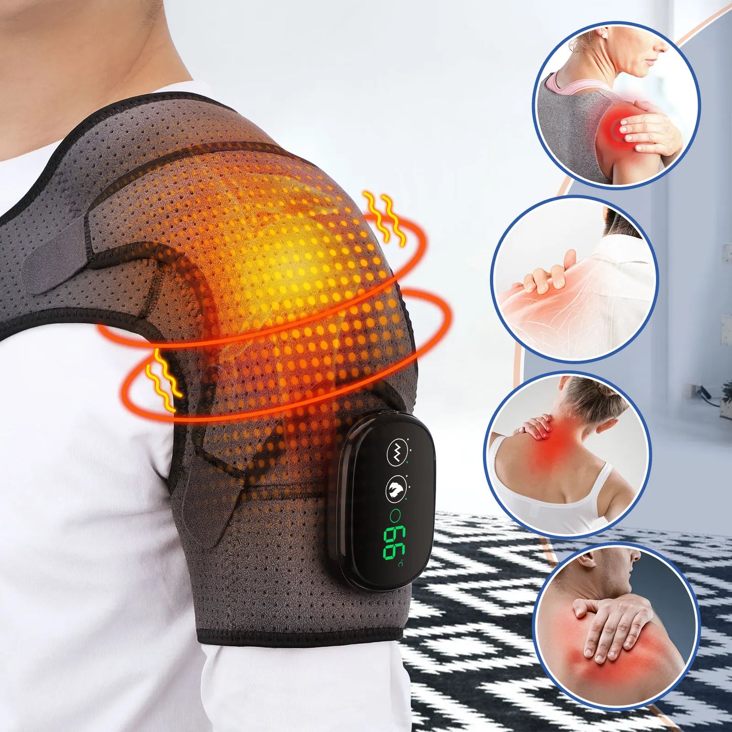 HeatEase Shoulder Massager + (Get a Free e-Book)